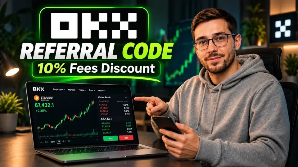 okx referral code, how to get a 10% fee discount and new user bonus
